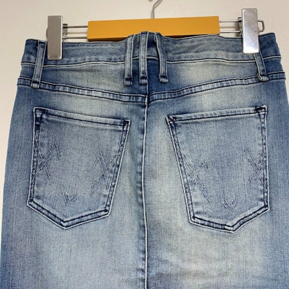 McGuire Denim Medium Light Blue Wash Women's Pencil Skirt Size 27 - Picture 9 of 11
